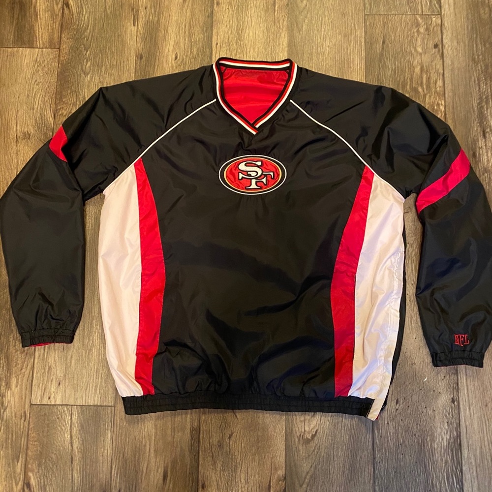 NFL 49ers windbreaker jacket men’s size xl